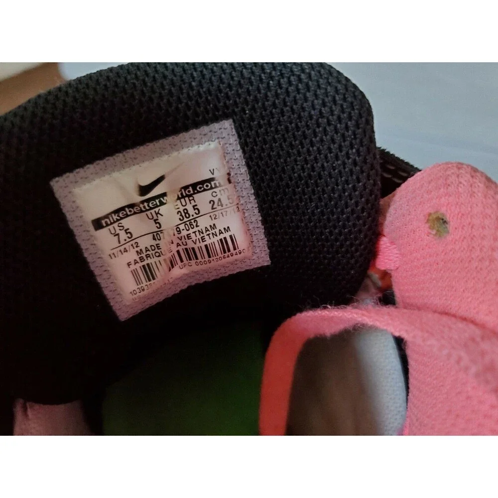 Nike Air Morgan 2 Mid Gray Cheetah Black Green Pink 407479-062 Women's sz 7.5